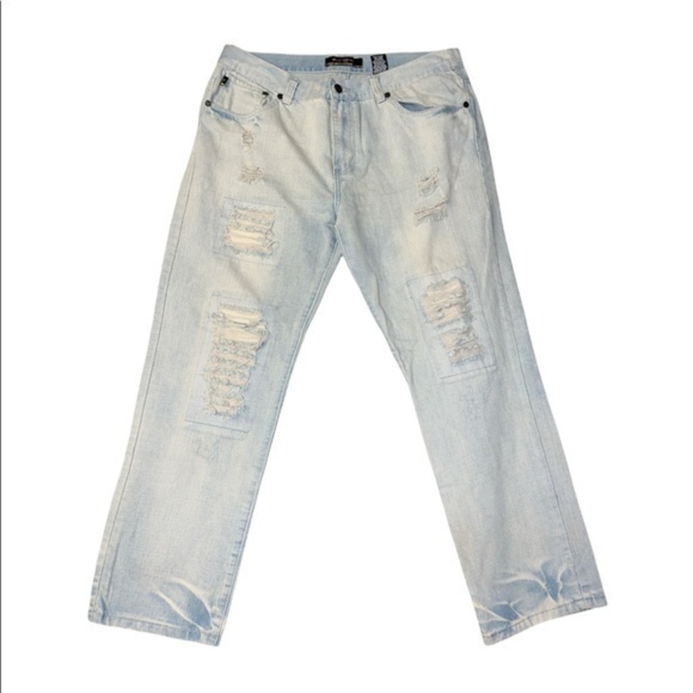 Raw edge jeans size 32